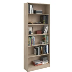 Hobby-Bücherregal 198 cm - 5 Fachböden - Eiche