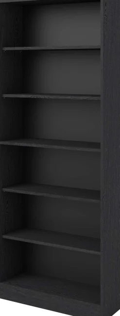 Hobby-Bücherregal 198 cm-5 Fachböden-schwarz