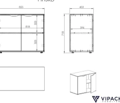 Hochbett Claire 140x200 mit Kommode Charlotte und Sitzbett Lena - weiß