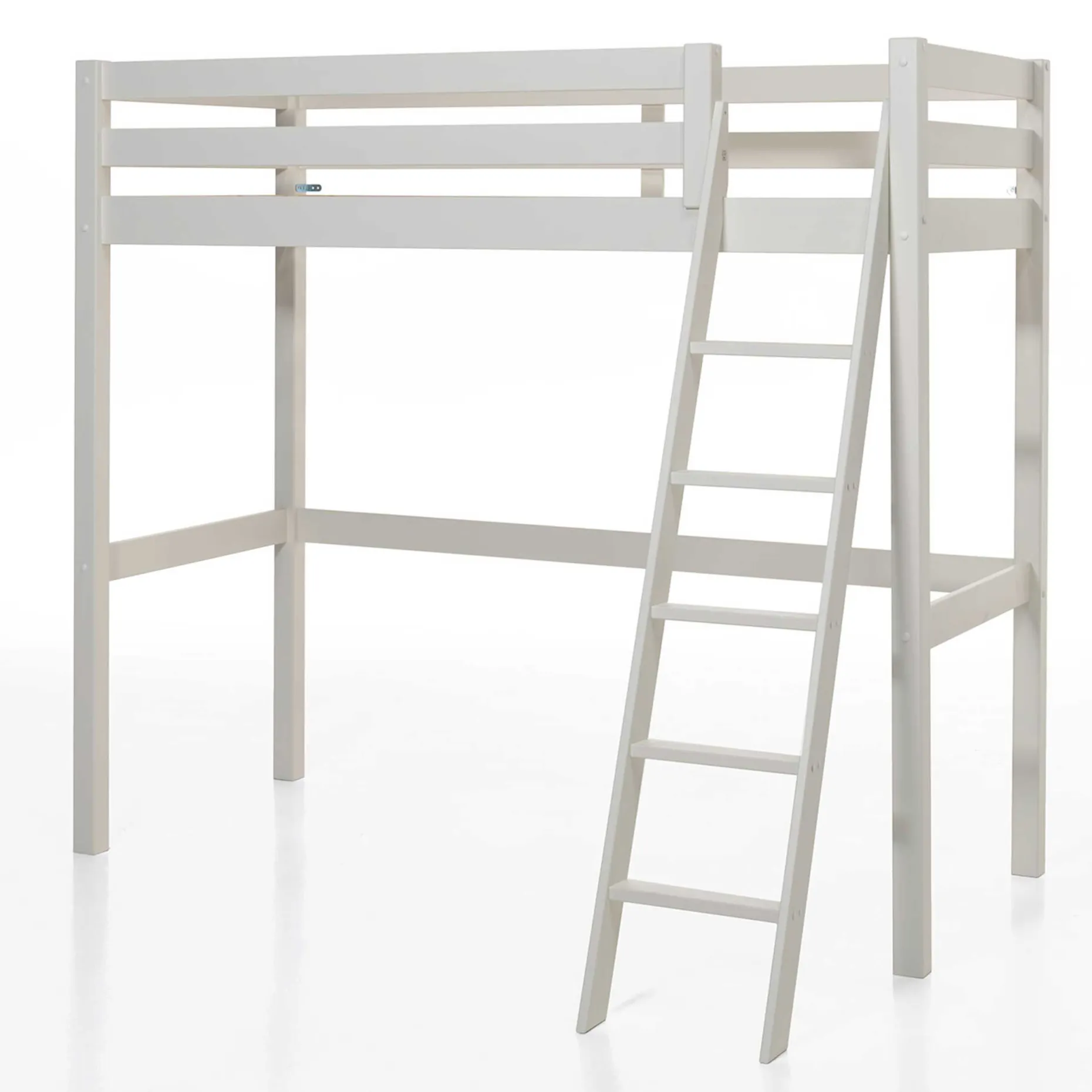 Hochbett Claire 90x200 mit Sitzbett - weiß