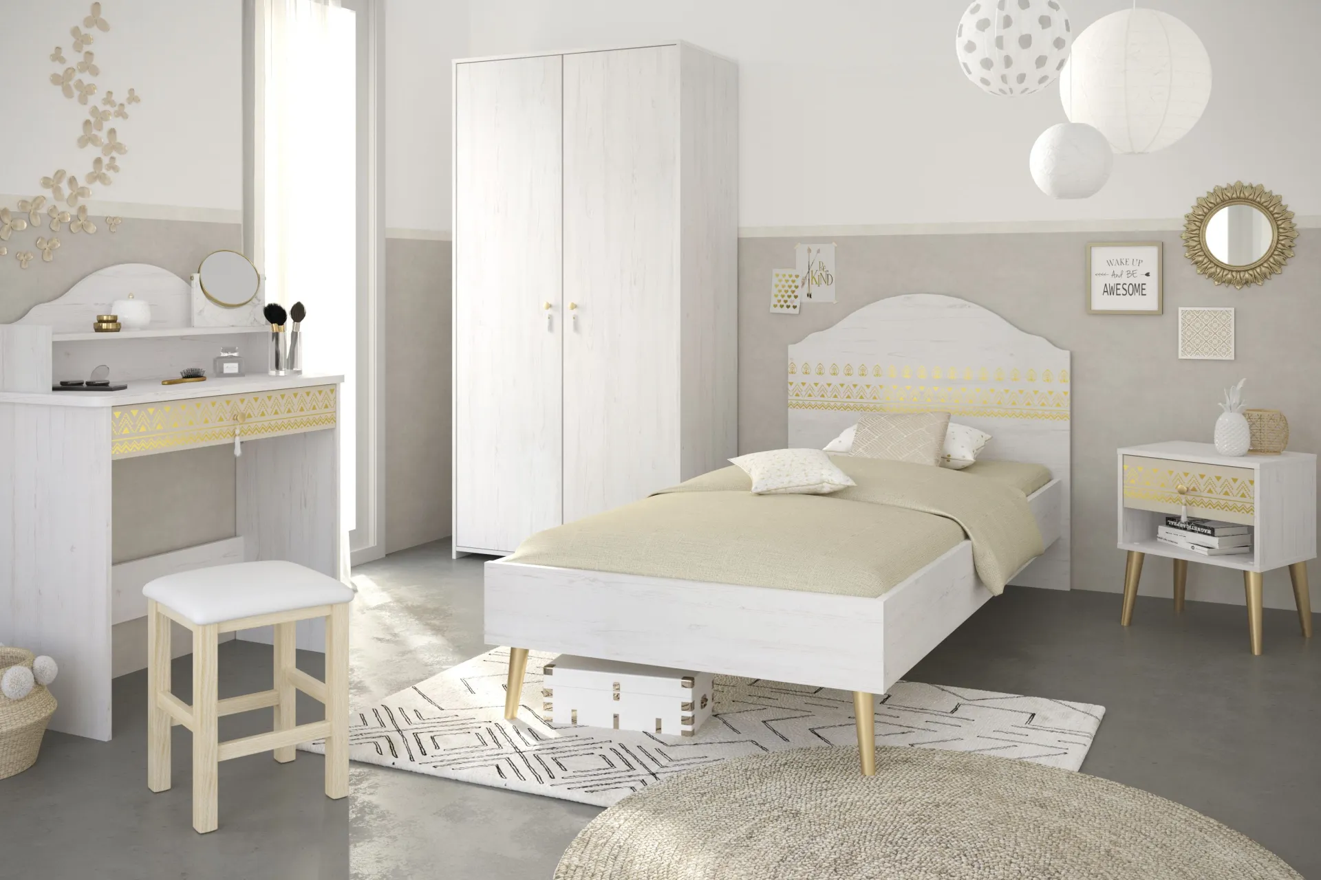 Parisot Hocker Sitty - Eiche
