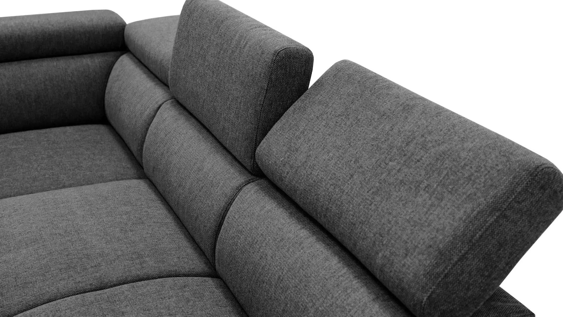 PGS Holmes Ecksofa links - Armlehnen verstellbar -