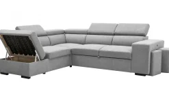 PGS Holmes Ecksofa links - Armlehnen verstellbar -