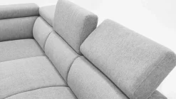 PGS Holmes Ecksofa links - Armlehnen verstellbar -