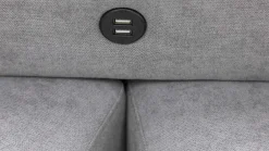 PGS Holmes Ecksofa links - Armlehnen verstellbar - dunkel