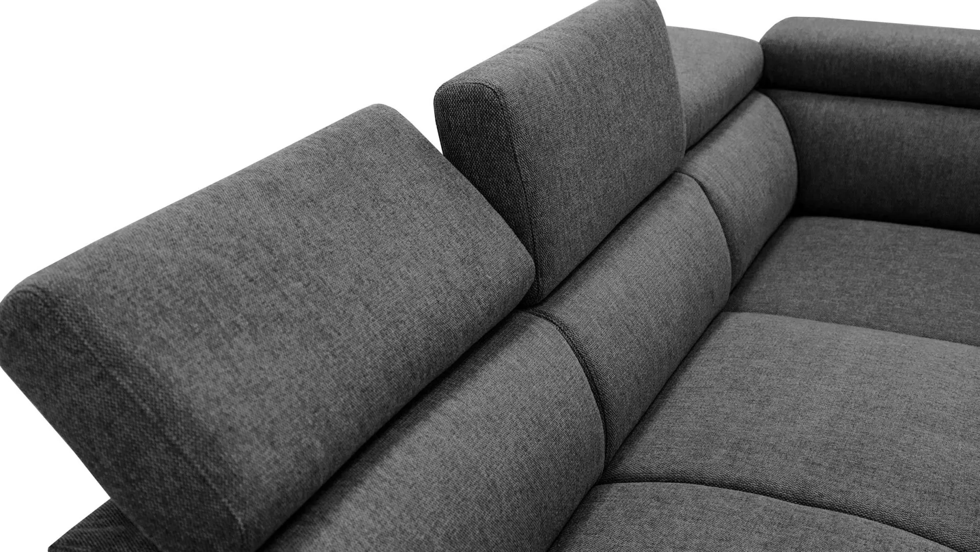 PGS Holmes Ecksofa rechts - Armlehnen verstellbar -
