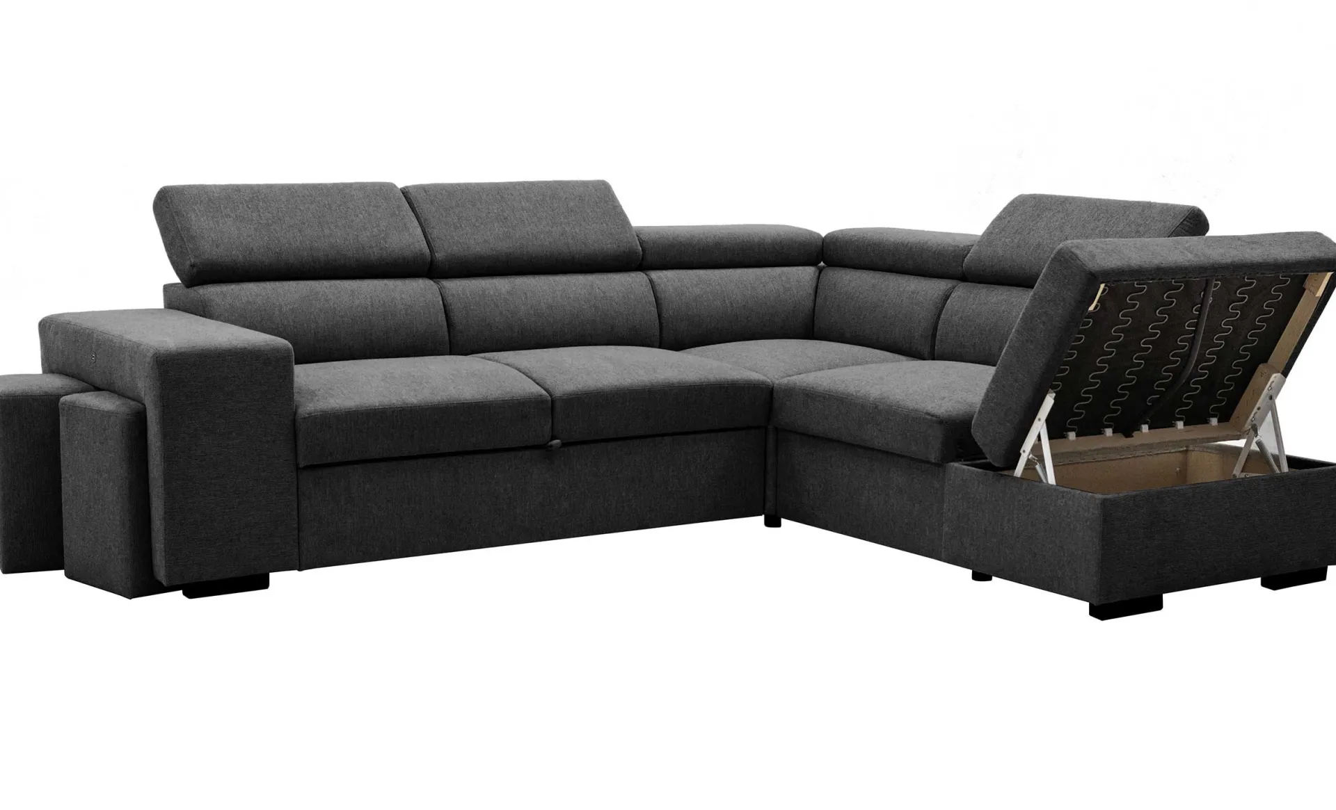 PGS Holmes Ecksofa rechts - Armlehnen verstellbar -