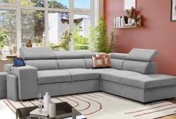 PGS Holmes Ecksofa rechts - Armlehnen verstellbar -