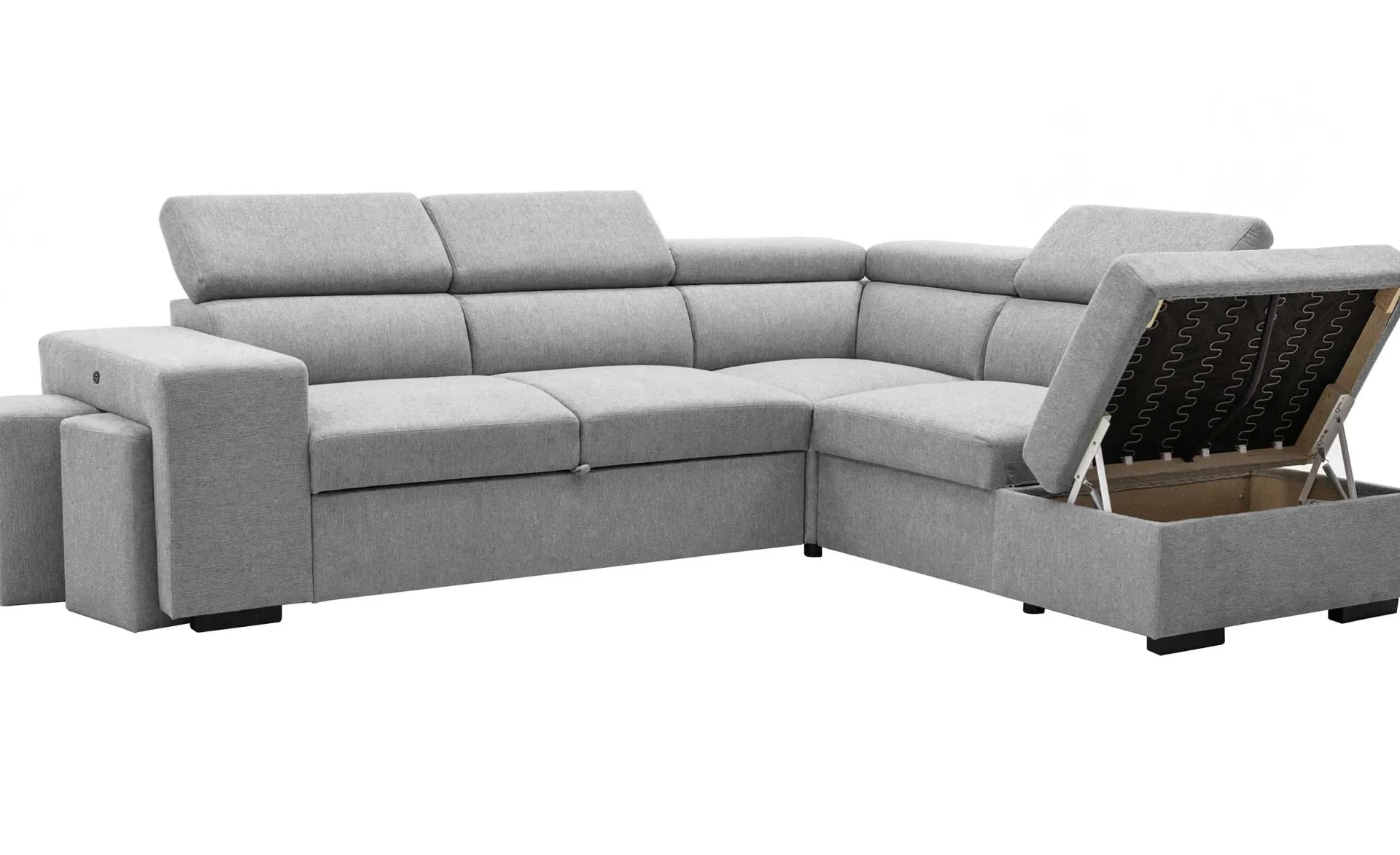 PGS Holmes Ecksofa rechts - Armlehnen verstellbar -