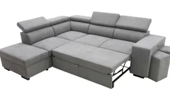 PGS Holmes Ecksofa rechts - Armlehnen verstellbar - dunkel