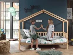Home Bett Dallas 2 90x200 mit Bettkasten - Kieferholz