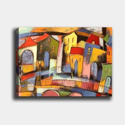 Emob Hope Dekoratives Leinwandbild | Holzrahmen | 70 x 100 cm