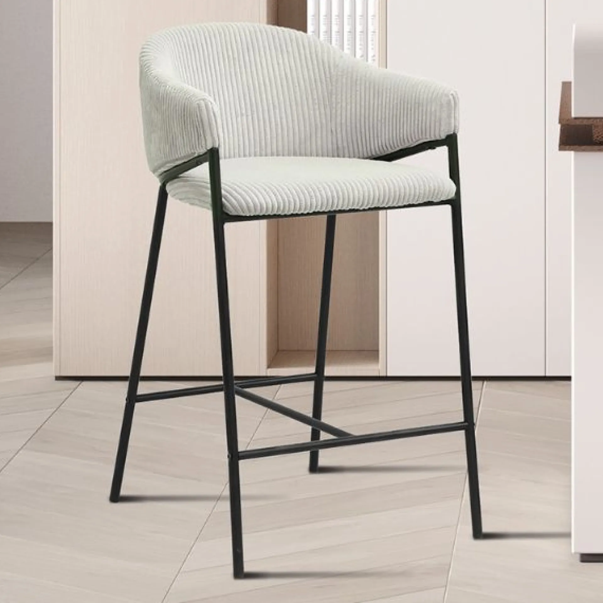 Rousseau Hugo Corduroy Counterstool Hell