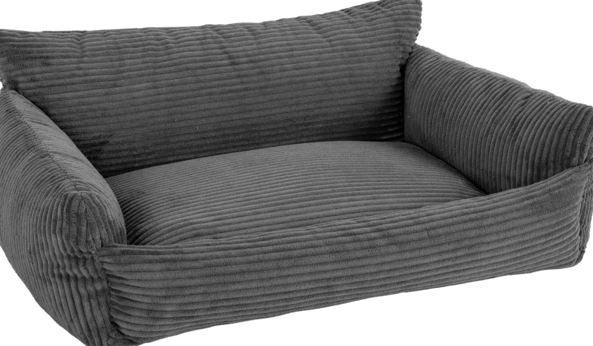 Emob Hundebett Punch - 85x66x29cm - Rippensamt -