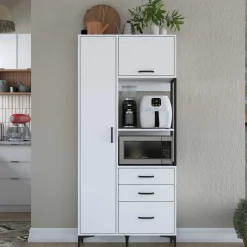 JE112 - 2958 Mehrzweckschrank | 100 % MELAMIN | Weiß