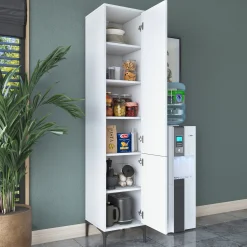 JE111 - 2949 Mehrzweckschrank | 100 % MELAMIN | Weiß