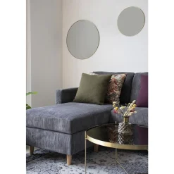 House Nordic Jersey-Spiegel in Messingoptik - ø40 cm Stahl