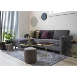 House Nordic Jersey-Spiegel in Messingoptik - ø60 cm