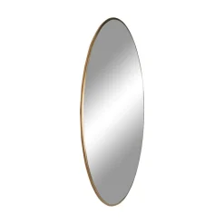 House Nordic Jersey-Spiegel - Messing-Look Ø80 cm
