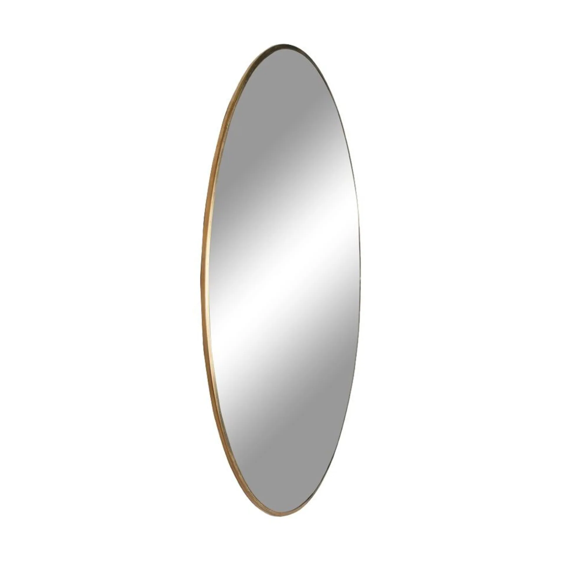 House Nordic Jersey-Spiegel - Messing-Look Ø80 cm