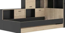 Jugendbett mit Bettkasten und Stauraum Erwan | 90 x 200 cm | Châtaignier-design