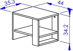 Kinder Gautier - Gami Jugendzimmer Nael: Bett 90x190 mit Rückwand, Kommode, Nachttisch, Wandregal - Eiche Dekor/schwarz