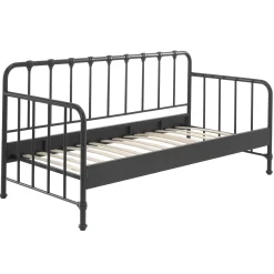 Kabinenbett Bronxx Metall 90x200 - mattschwarz