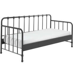 Kabinenbett Bronxx Metall 90x200 - mattschwarz
