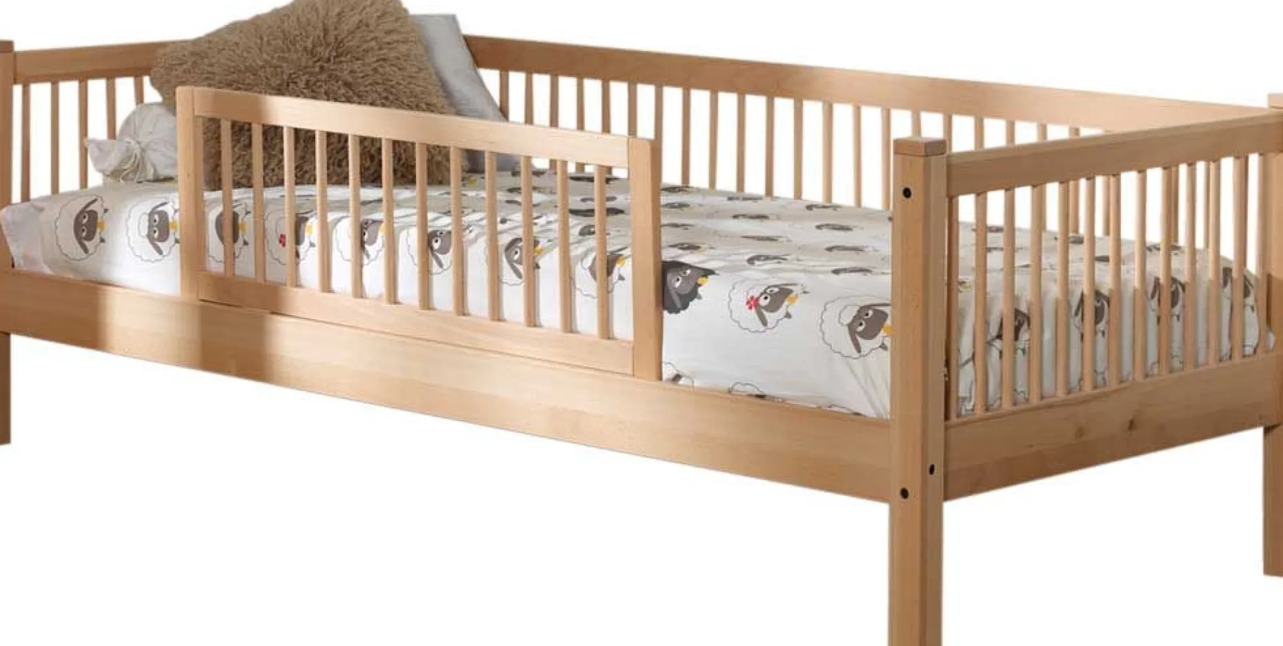 Kabinenbett Forrest 90x200 cm mit Bettgitter - Buche