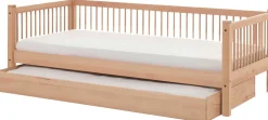 Kabinenbett Forrest 90 x 200 cm mit Rollbett - Buche