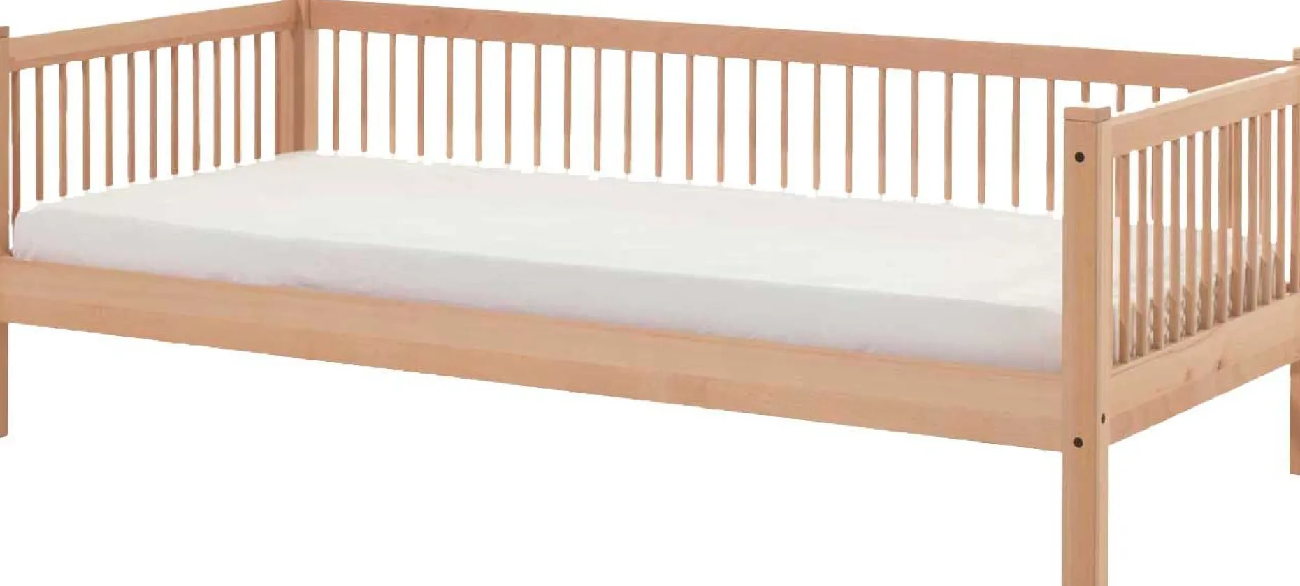 Kabinenbett Forrest 90 x 200 cm mit Rollbett - Buche