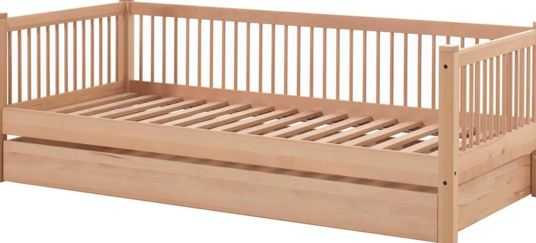 Kabinenbett Forrest 90 x 200 cm mit Rollbett - Buche