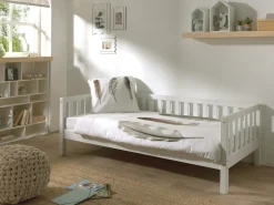 Kabinenbett Friedrich 90x200 mit Bettkasten Kiefer - weiß