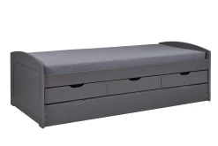 Kabinenbett Jenny 3 Schubladen - grau