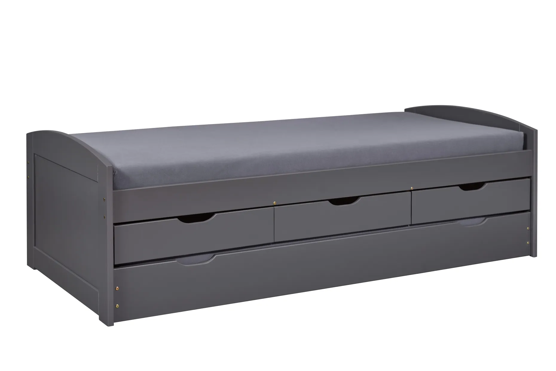 Kabinenbett Jenny 3 Schubladen - grau