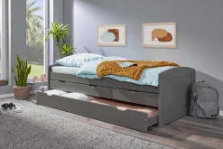 Kabinenbett Jenny 3 Schubladen - grau