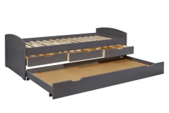 Kabinenbett Jenny 3 Schubladen - grau