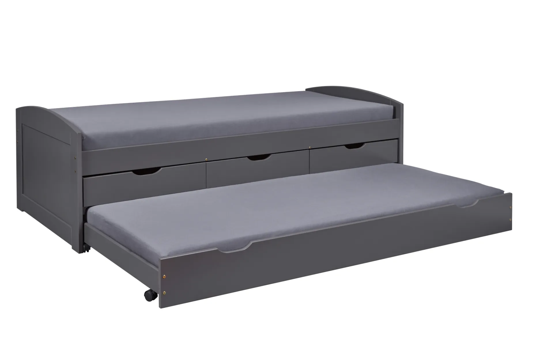 Kabinenbett Jenny 3 Schubladen - grau