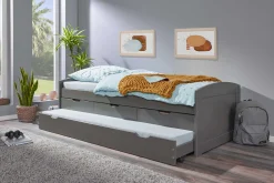Kabinenbett Jenny 3 Schubladen - grau