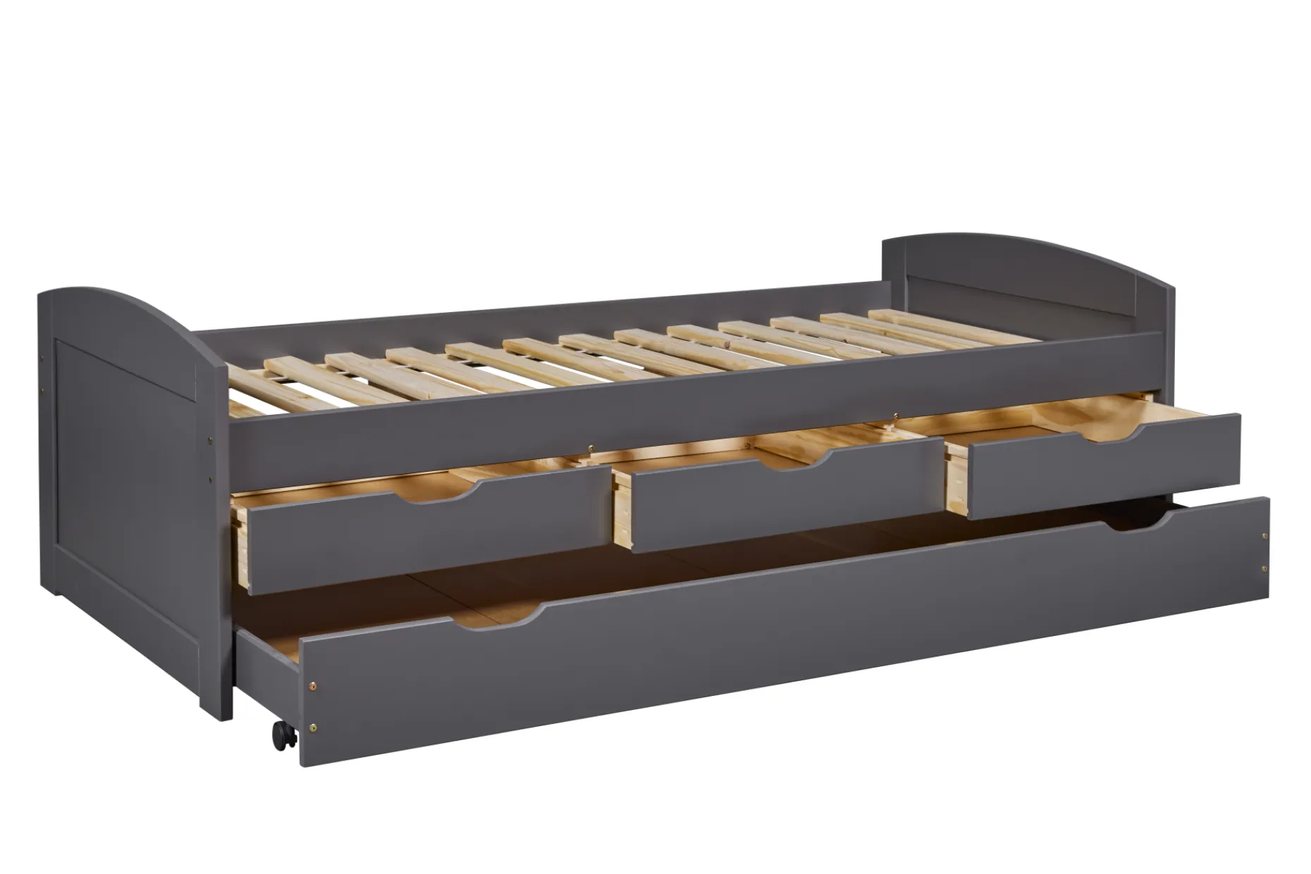Kabinenbett Jenny 3 Schubladen - grau