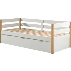 Kabinenbett Maggie 90 x 200 mit Bettkasten Kiefer - weiß