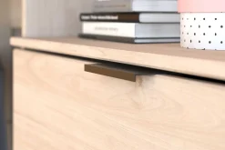 Kabinenbett Milky mit Schreibtisch und Schubladen - schwarz/gelb