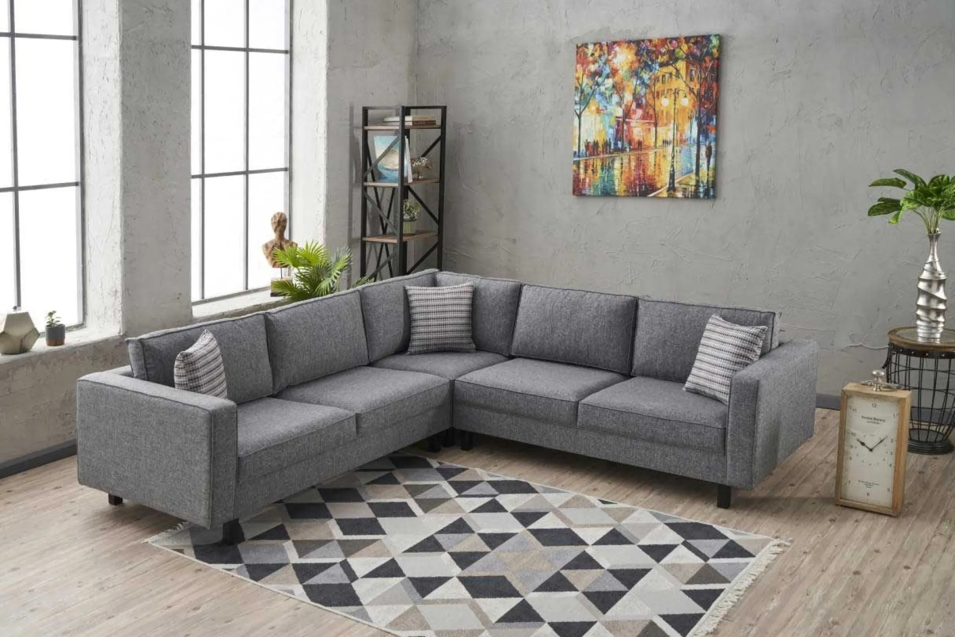 Emob Kale Ecksofa | BUCHENHOLZ | Grau