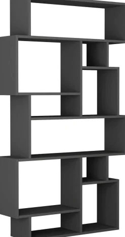 Karmato Bücherregal | 100 % MELAMIN | Anthrazit