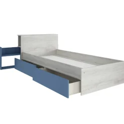 Kazim Einzelbett 90x190 cm-pine/blau