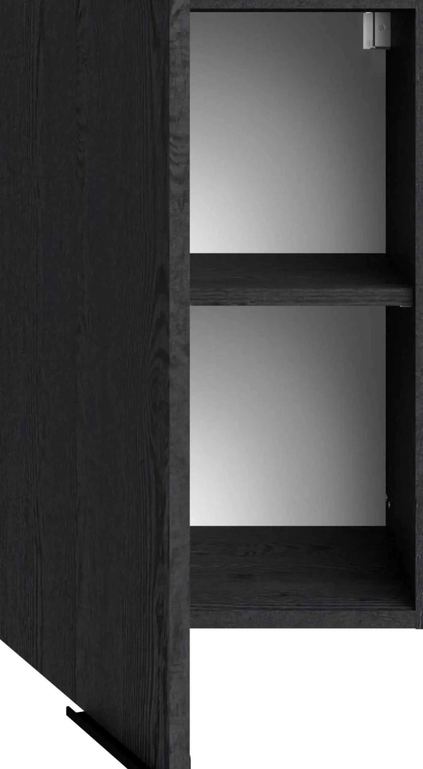 Küchenhängeschrank Anna - 40x36x58cm - Eiche schwarz Dekor