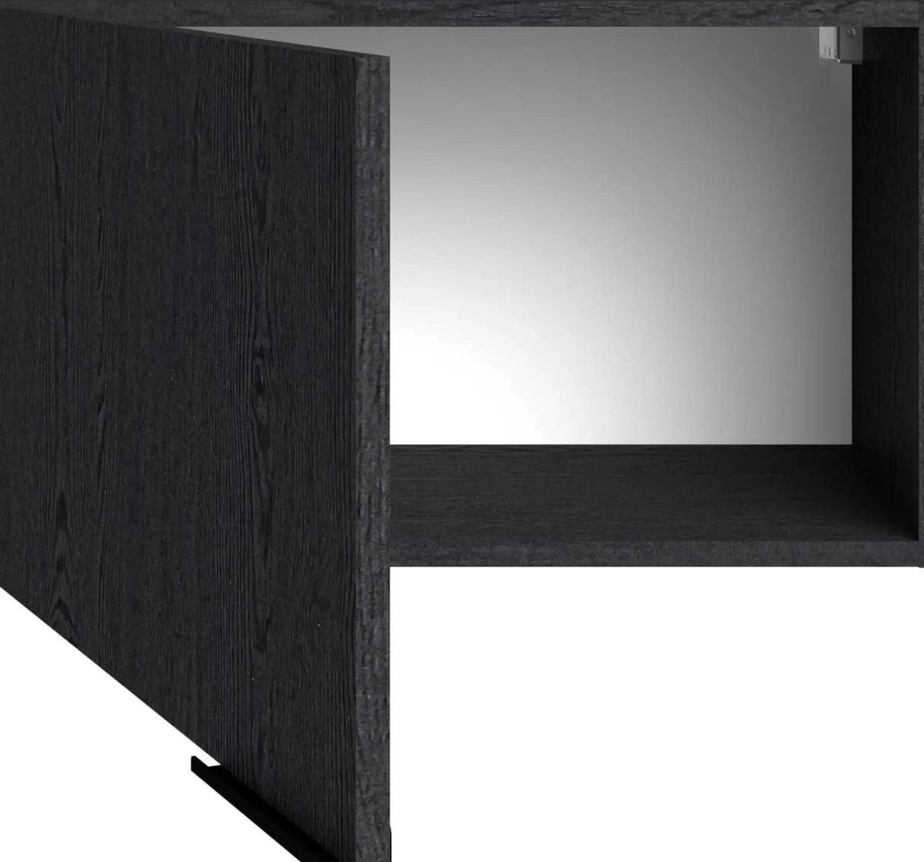 Küchenhängeschrank Anna - 60x36x35cm - Eiche schwarz Dekor
