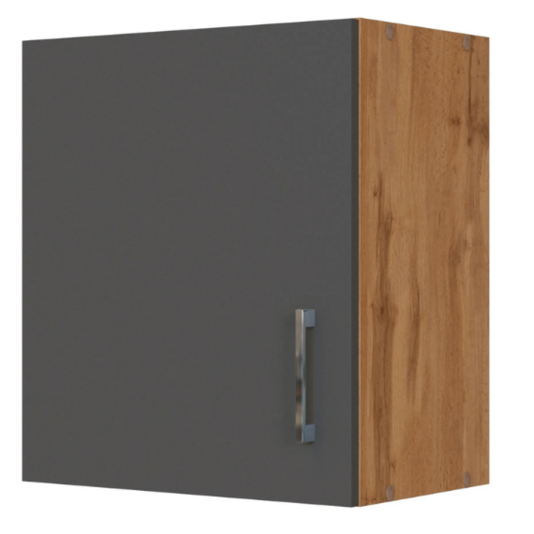 Küchenhängeschrank Sorrella 50cm 1 Tür - Anthrazit/Eiche