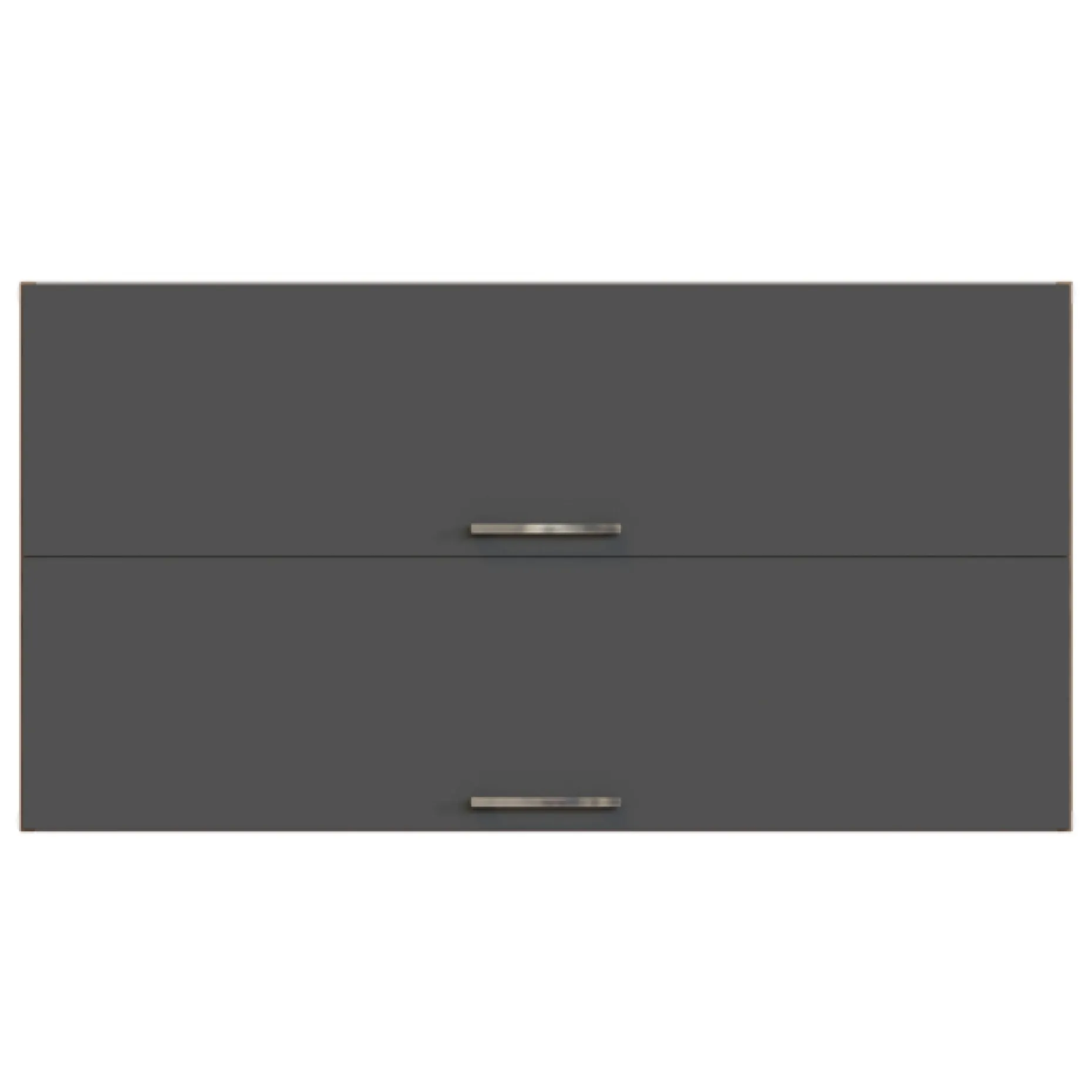 Küchenhängeschrank Sorrella 110cm mit 2 Flügeltüren - anthrazit/eiche