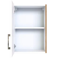 Küchenhängeschrank Sorrella 40cm 1 Tür - weiß/Eiche
